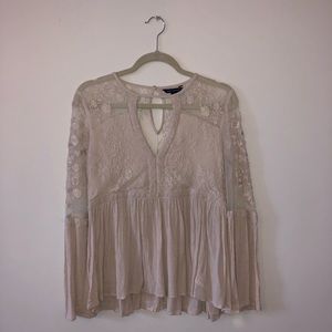 American Eagle | Boho Lace Top